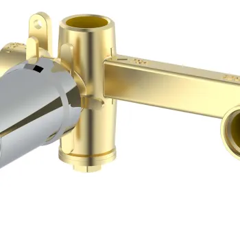 Corp incastrat Roca NU pentru baterie lavoar de perete din doua elemente Crom imagine