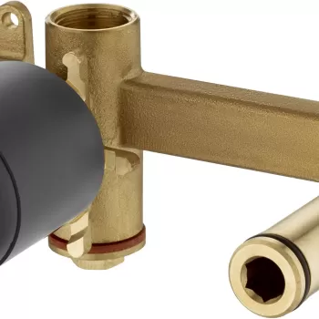 Corp incastrat Roca Universal pentru baterii incastrate brushed titanium black imagine