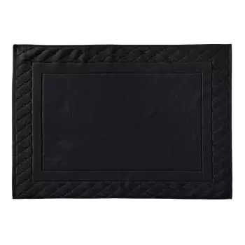 Covor de baie Descamps Mousseuse 3 60x80cm Negru imagine