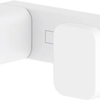 Cuier baie dublu Hansgrohe AddStoris alb mat imagine