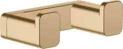Cuier baie dublu Hansgrohe AddStoris bronz periat imagine