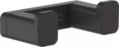 Cuier baie dublu Hansgrohe AddStoris negru mat imagine