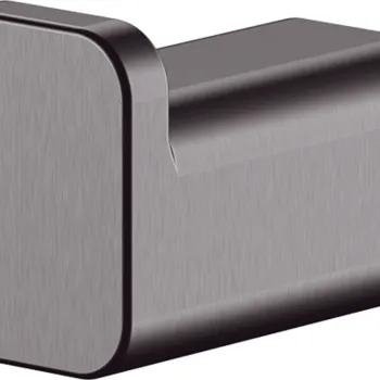 Cuier baie Hansgrohe AddStoris negru periat imagine