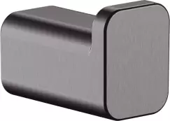 Cuier baie Hansgrohe AddStoris negru periat imagine