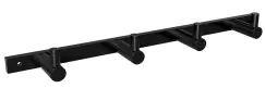 Cuier Bemeta Omega cu 4 carlige negru imagine