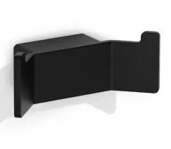 Cuier de baie dublu Decor Walther Contract negru mat imagine