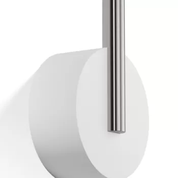 Cuier Decor Walther Stone WHK Small 3.5cm alb-inox mat imagine