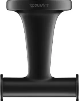 Cuier dublu Duravit Starck T negru mat imagine