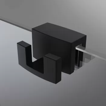 Cuier inox pentru cabina dus Radaway finisaj negru mat imagine