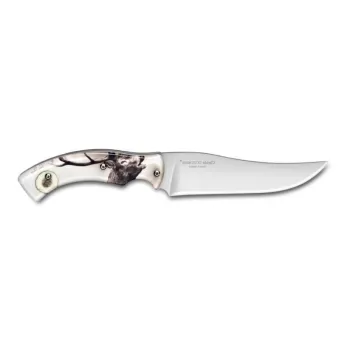 Cutit Claude Dozorme Hunting Carving  maner model cerb  lama inox imagine