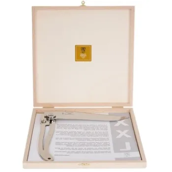 Cutit Claude Dozorme Laguiole pliabil maner corn bolster inox cutie lemn fag imagine