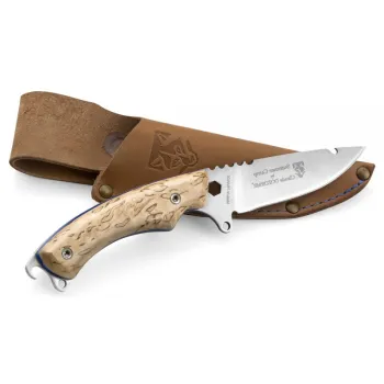 Cutit Claude Dozorme Summer Camp multifunctional  maner lemn mesteacan  lama fixa inox imagine