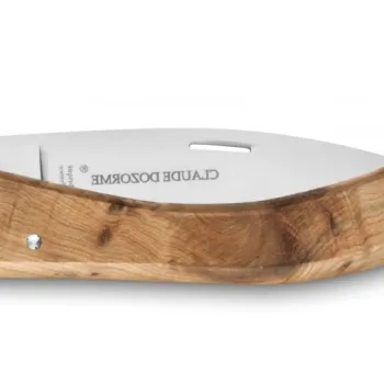 Cutit pliabil de buzunar Claude Dozorme Capucin lama inox maner din lemn ienupar imagine