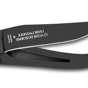 Cutit pliabil de buzunar Claude Dozorme Laguiole Liner maner inox negru negru imagine
