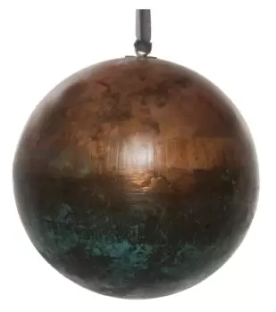 Decoratiune brad Deko Senso glob 12cm metal cupru - verde imagine