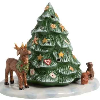 Decoratiune Villeroy & Boch Christmas Toys Christmas Tree with Forest Animals 23x17x17cm imagine
