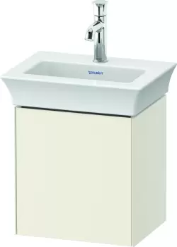 Dulap baza Duravit White Tulip cu 1 usa pentru lavoar 45cm Nordic White High Gloss imagine