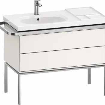 Dulap baza pe pardoseala Duravit Aurena 984 x 492mm pentru lavoar cu doua sertare orientare dreapta inclus portprosop alb mat imagine