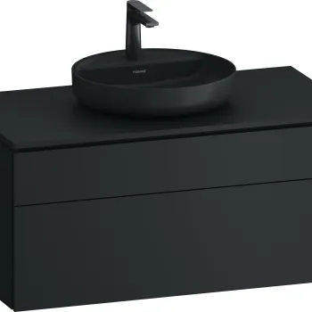 Dulap baza suspendat Duravit Vitrium pentru lavoare pe blat 102cm cu un sertar antracit satin mat imagine