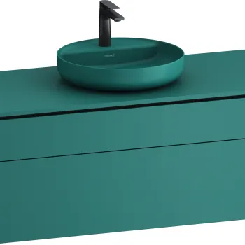 Dulap baza suspendat Duravit Vitrium pentru lavoare pe blat 122cm cu un sertar turcoaz mat imagine