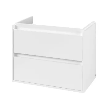 Dulap baza suspendat Villeroy & Boch Skyla cu 2 sertare  pentru lavoar asimetric  772x596mm  Brilliant White imagine