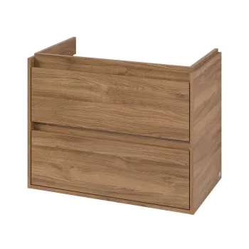 Dulap baza suspendat Villeroy & Boch Skyla cu 2 sertare  pentru lavoar asimetric  772x596mm  Oak Kansas imagine