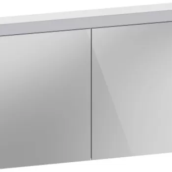 Dulap cu oglinda Duravit Better 131x76x14.8cm iluminare LED 20W alb mat imagine