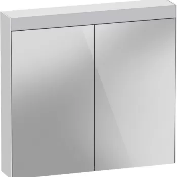 Dulap cu oglinda Duravit Better 81x76x14.8cm iluminare LED 13W alb mat imagine