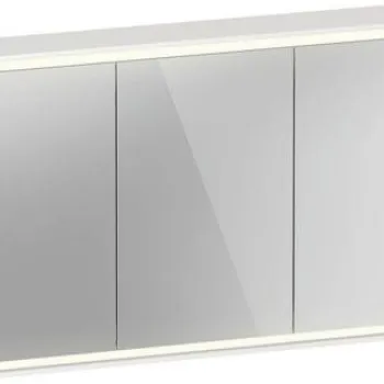 Dulap cu oglinda Duravit Vitrium 120cm iluminare LED cu senzor alb mat decor imagine