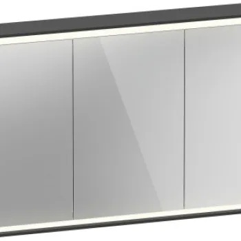 Dulap cu oglinda Duravit Vitrium 120cm iluminare LED cu senzor grafit mat imagine