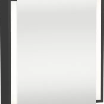 Dulap cu oglinda si iluminare Duravit Ketho 65x75cm deschidere dreapta grafit mat imagine