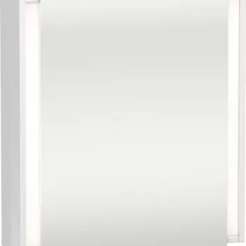 Dulap cu oglinda si iluminare Duravit Ketho 65x75cm deschidere stanga alb lucios imagine