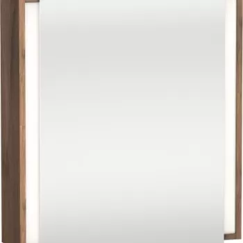 Dulap cu oglinda si iluminare Duravit Ketho 65x75cm deschidere stanga nuc imagine