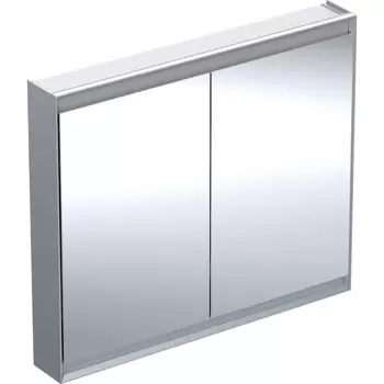 Dulap dublu cu oglinda Geberit ONE 105x90x15cm finisaj aluminiu imagine