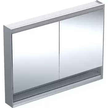 Dulap dublu cu oglinda Geberit ONE 120x90x15cm cu nisa finisaj aluminiu imagine