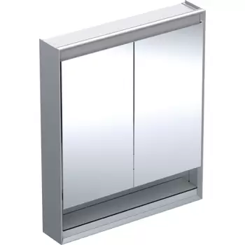 Dulap dublu cu oglinda Geberit ONE 75x90x15cm cu nisa finisaj aluminiu imagine