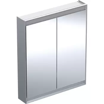 Dulap dublu cu oglinda Geberit ONE 75x90x15cm finisaj aluminiu imagine