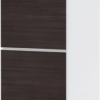 Dulap inalt suspendat Hansgrohe Xevolos E cu usi orientare dreapta  40x36x176cm  corp alb mat  front stejar inchis imagine