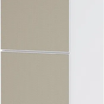 Dulap inalt suspendat Hansgrohe Xevolos E cu usi orientare stanga  40x36x176cm  corp alb mat  front ceramic bronz texturat imagine