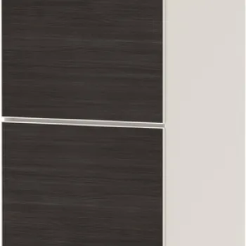 Dulap inalt suspendat Hansgrohe Xevolos E cu usi orientare stanga  40x36x176cm  corp bej mat  front stejar inchis imagine