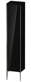 Dulap suspendat Duravit XViu 177x40cm negru lucios si cadru champagne mat cu o usa deschidere stanga imagine