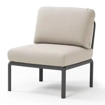 Element central Nardi Komodo 5 72cm cadru antracit perne gri Tech Panama imagine