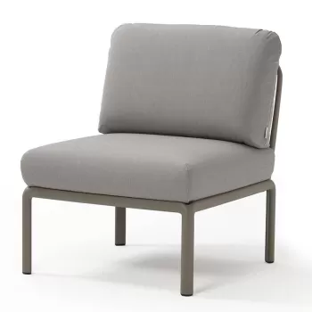 Element central Nardi Komodo 5 72cm cadru taupe perne gri komodo imagine