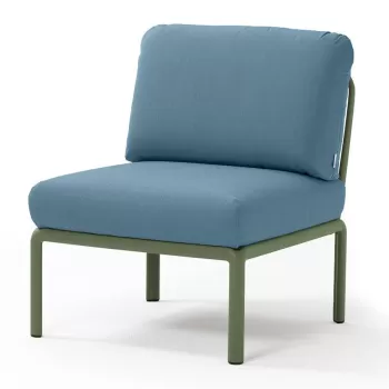 Element central Nardi Komodo 5 72cm cadru verde perne albastru adriatic Sunbrella imagine