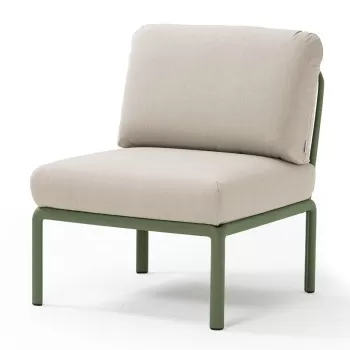 Element central Nardi Komodo 5 72cm cadru verde perne gri Tech Panama imagine