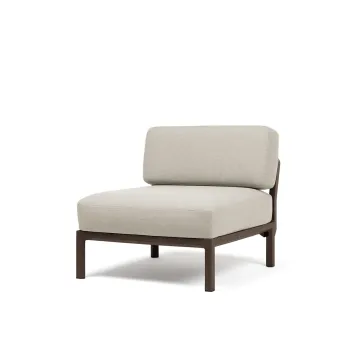 Element central Nardi Maximo cadru maro Terra perne alb Perla Sunbrella imagine