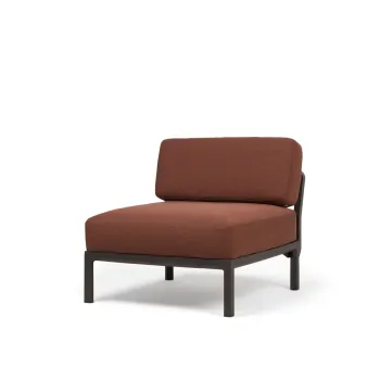 Element central Nardi Maximo cadru maro Terra perne maro Cannella Sunbrella imagine