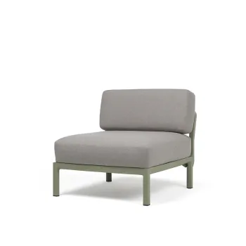 Element central Nardi Maximo cadru verde Cactus perne gri Lava Sunbrella imagine