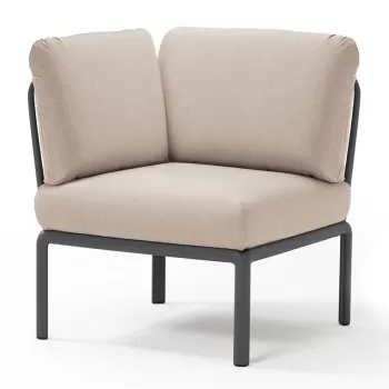 Element de colt Nardi Komodo 5 78cm cadru antracit perne canvas Sunbrella imagine