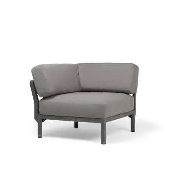 Element de colt Nardi Maximo cadru gri Basalto perne gri Lava Sunbrella imagine